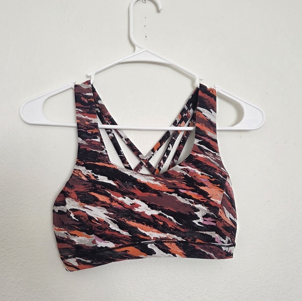 Lululemon Free To Be Serene Bra In Tiger Tide Smoky Size 4